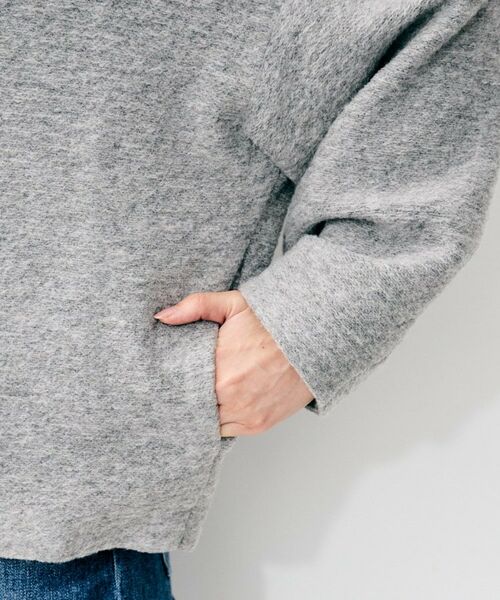 UNTITLED / アンタイトル レザーブルゾン・ジャケット | 【SEADRAKE】イタリアンエアリーVネックブルゾン（無地） | 詳細11