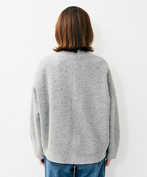 UNTITLED / アンタイトル レザーブルゾン・ジャケット | 【SEADRAKE】イタリアンエアリーVネックブルゾン（無地） | 詳細7