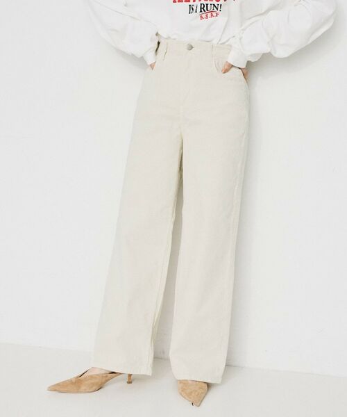 UNTITLED / アンタイトル パンツ | 【 Healthy DENIM 】Pink Pepper ワイドストレートコーディロイパンツ | 詳細2