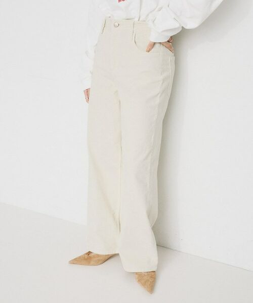 UNTITLED / アンタイトル パンツ | 【 Healthy DENIM 】Pink Pepper ワイドストレートコーディロイパンツ | 詳細3