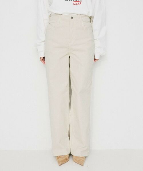 UNTITLED / アンタイトル パンツ | 【 Healthy DENIM 】Pink Pepper ワイドストレートコーディロイパンツ | 詳細6