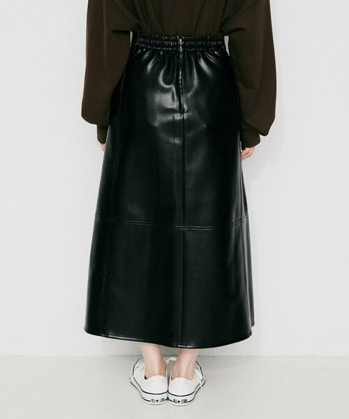 UNTITLED / アンタイトル ロング・マキシ丈スカート | 【MARILYN MOON】レザー調スカート | 詳細8
