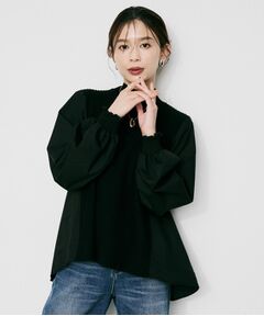 UNTITLED / アンタイトル シャツ・ブラウス | 【TORRAZZO DONNA】ニット×ファブリック ハイブリッドブラウス