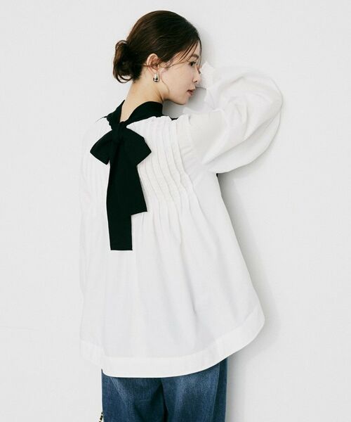 UNTITLED / アンタイトル シャツ・ブラウス | 【TORRAZZO DONNA】ニット×ファブリック ハイブリッドブラウス | 詳細11