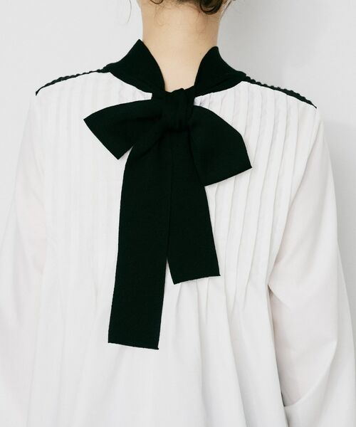 UNTITLED / アンタイトル シャツ・ブラウス | 【TORRAZZO DONNA】ニット×ファブリック ハイブリッドブラウス | 詳細18