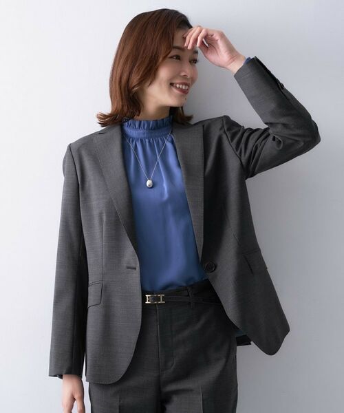 UNTITLED/アンタイトル プレミアムテーラードジャケット チャコールグレー(014) 03(L) UNTITLED/アンタイトル プレミアムテーラードジャケット チャコールグレー(014) 03(L)