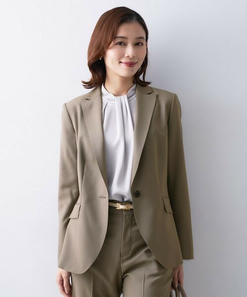 UNTITLED/アンタイトル プレミアムテーラードジャケット ピンクベージュ(053) 50(6L) UNTITLED/アンタイトル プレミアムテーラードジャケット ピンクベージュ(053) 50(6L)