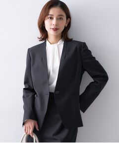 UNTITLED / アンタイトル ノーカラージャケット | 【仕事着/スーツ】プレミアムカラーレスジャケット