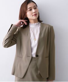 UNTITLED / アンタイトル ノーカラージャケット | 【仕事着/スーツ】プレミアムカラーレスジャケット