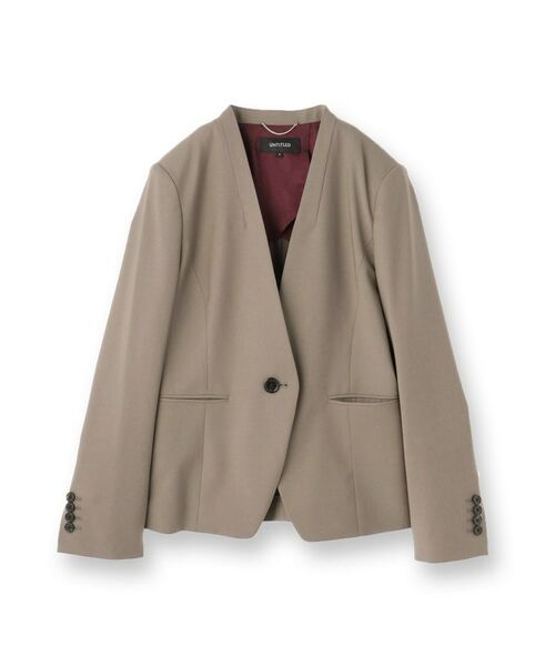 UNTITLED / アンタイトル ノーカラージャケット | 【仕事着/スーツ】プレミアムカラーレスジャケット | 詳細1