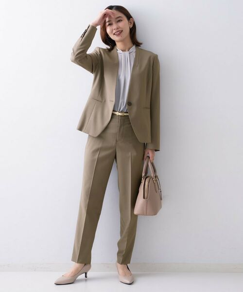 UNTITLED / アンタイトル ノーカラージャケット | 【仕事着/スーツ】プレミアムカラーレスジャケット | 詳細10