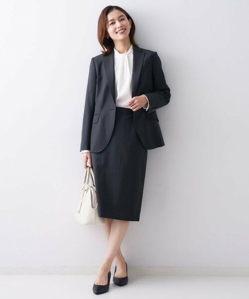 UNTITLED / アンタイトル ノーカラージャケット | 【仕事着/スーツ】プレミアムカラーレスジャケット | 詳細14