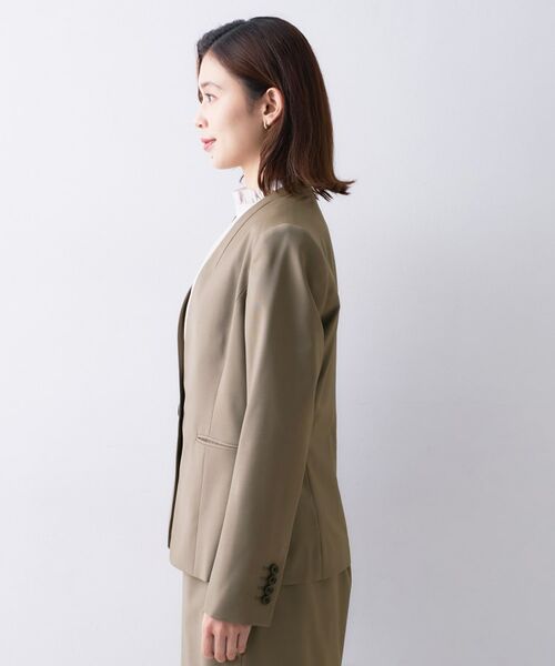 UNTITLED / アンタイトル ノーカラージャケット | 【仕事着/スーツ】プレミアムカラーレスジャケット | 詳細18