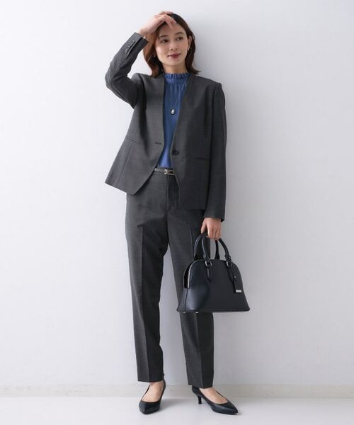 UNTITLED / アンタイトル ノーカラージャケット | 【仕事着/スーツ】プレミアムカラーレスジャケット | 詳細5