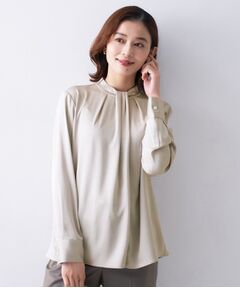 UNTITLED / アンタイトル シャツ・ブラウス | 【きれいめ/お仕事着】サテンドレープブラウス