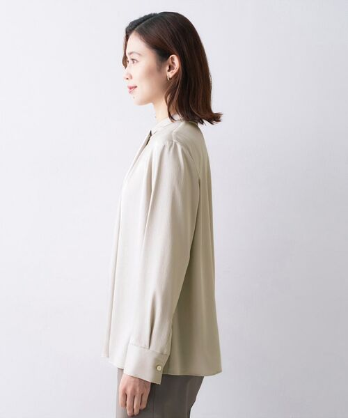 UNTITLED / アンタイトル シャツ・ブラウス | 【きれいめ/お仕事着】サテンドレープブラウス | 詳細15