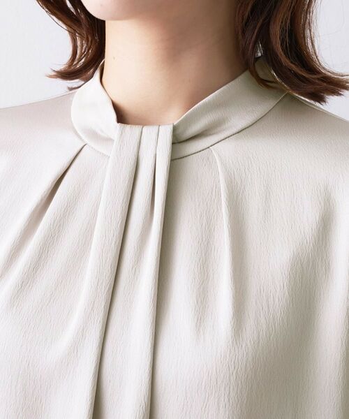 UNTITLED / アンタイトル シャツ・ブラウス | 【きれいめ/お仕事着】サテンドレープブラウス | 詳細17