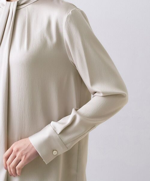 UNTITLED / アンタイトル シャツ・ブラウス | 【きれいめ/お仕事着】サテンドレープブラウス | 詳細19