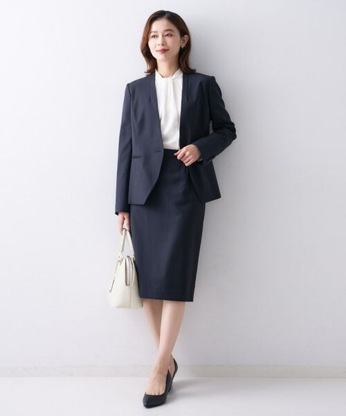 UNTITLED / アンタイトル シャツ・ブラウス | 【きれいめ/お仕事着】サテンドレープブラウス | 詳細4