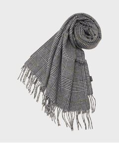 UNTITLED / アンタイトル マフラー・ショール・スヌード・ストール | ハウンドトゥース柄ウールカシミヤストール