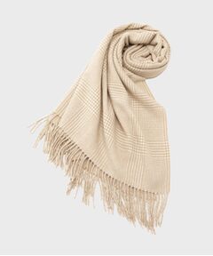 UNTITLED / アンタイトル マフラー・ショール・スヌード・ストール | ハウンドトゥース柄ウールカシミヤストール