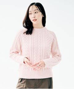 UNTITLED / アンタイトル ニット・セーター | 【すっきりコンパクト】スポンディッシュ ケーブル柄プルオーバー