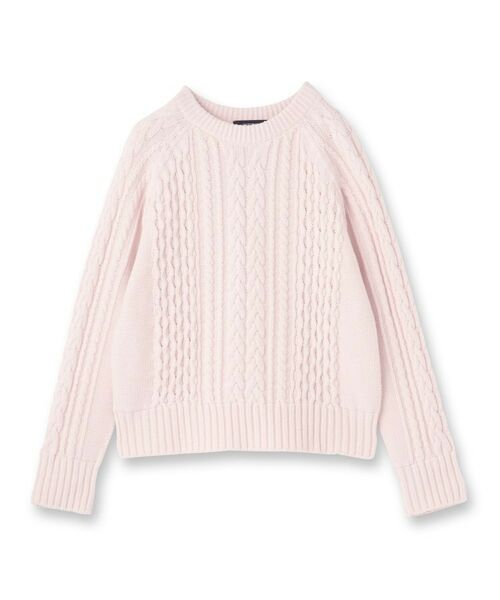 UNTITLED / アンタイトル ニット・セーター | 【すっきりコンパクト】スポンディッシュ ケーブル柄プルオーバー | 詳細1