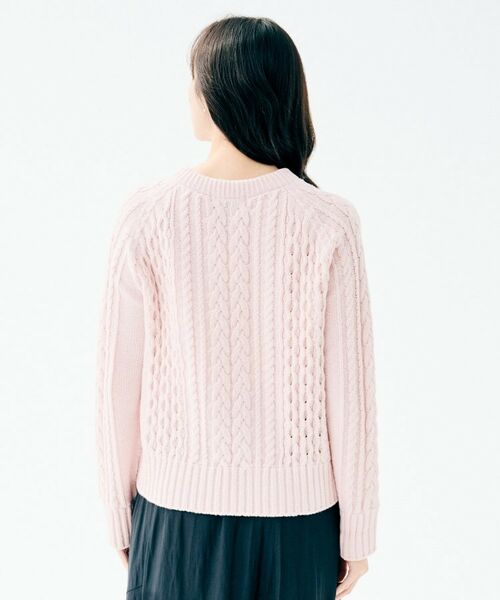 UNTITLED / アンタイトル ニット・セーター | 【すっきりコンパクト】スポンディッシュ ケーブル柄プルオーバー | 詳細20