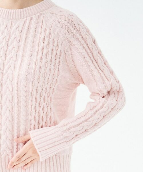 UNTITLED / アンタイトル ニット・セーター | 【すっきりコンパクト】スポンディッシュ ケーブル柄プルオーバー | 詳細22