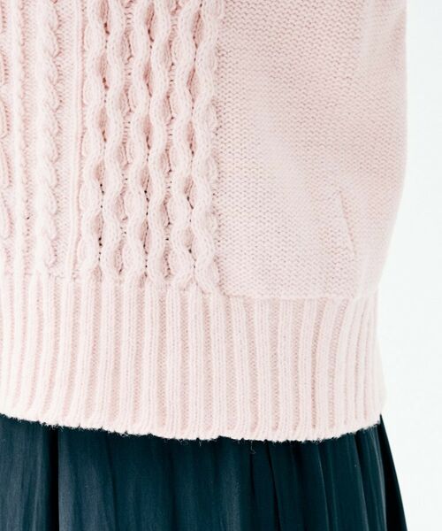 UNTITLED / アンタイトル ニット・セーター | 【すっきりコンパクト】スポンディッシュ ケーブル柄プルオーバー | 詳細23