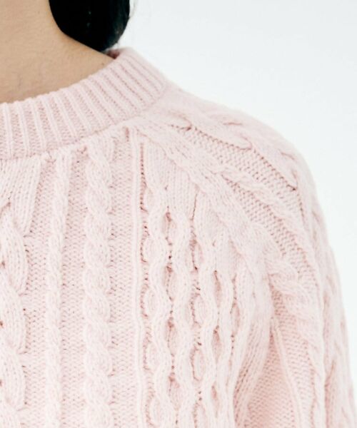 UNTITLED / アンタイトル ニット・セーター | 【洗える】スポンディッシュ ケーブル柄ニット | 詳細26