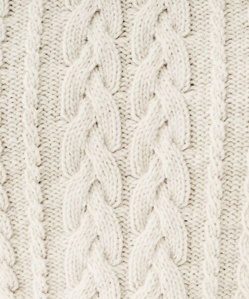 UNTITLED / アンタイトル ニット・セーター | 【すっきりコンパクト】スポンディッシュ ケーブル柄プルオーバー | 詳細5