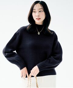 UNTITLED / アンタイトル ニット・セーター | 【ゆったりコンパクト】スポンディッシュ ボトルネックプルオーバー