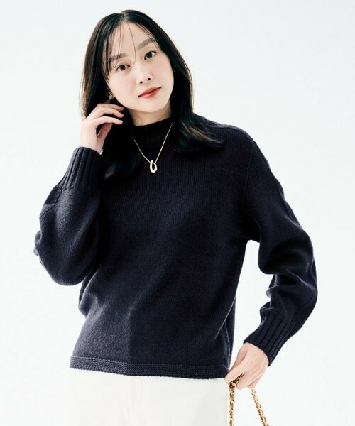 UNTITLED / アンタイトル ニット・セーター | 【ゆったりコンパクト】スポンディッシュ ボトルネックプルオーバー | 詳細14