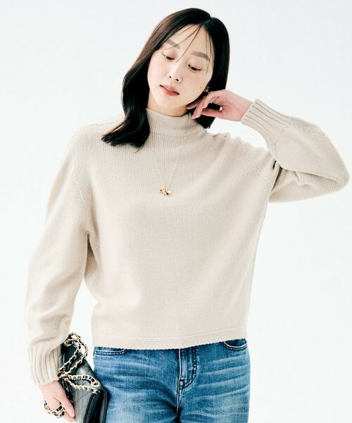 UNTITLED / アンタイトル ニット・セーター | 【ゆったりコンパクト】スポンディッシュ ボトルネックプルオーバー | 詳細2