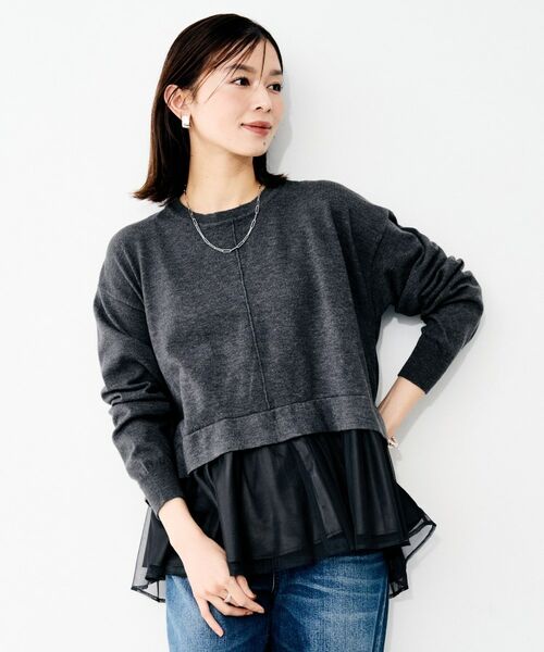 UNTITLED / アンタイトル カットソー | 【TORRAZZO DONNA】ニット×チュールトップス | 詳細6