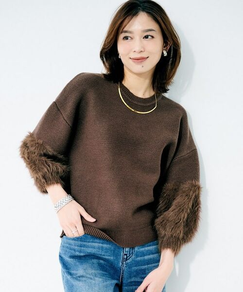 UNTITLED / アンタイトル カットソー | 【TORRAZZO DONNA】ファースリーブ2wayプルオーバー | 詳細16