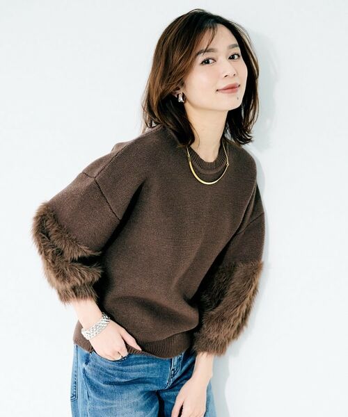 UNTITLED / アンタイトル カットソー | 【TORRAZZO DONNA】ファースリーブ2wayプルオーバー | 詳細17