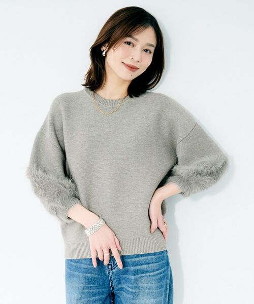 UNTITLED / アンタイトル カットソー | 【TORRAZZO DONNA】ファースリーブ2wayプルオーバー | 詳細4