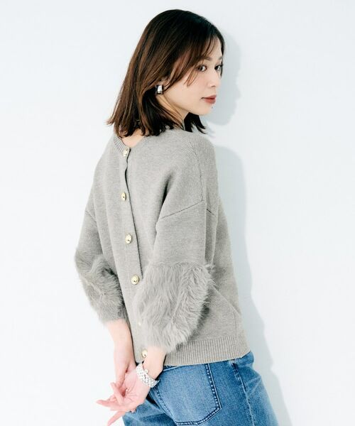 UNTITLED / アンタイトル カットソー | 【TORRAZZO DONNA】ファースリーブ2wayプルオーバー | 詳細5