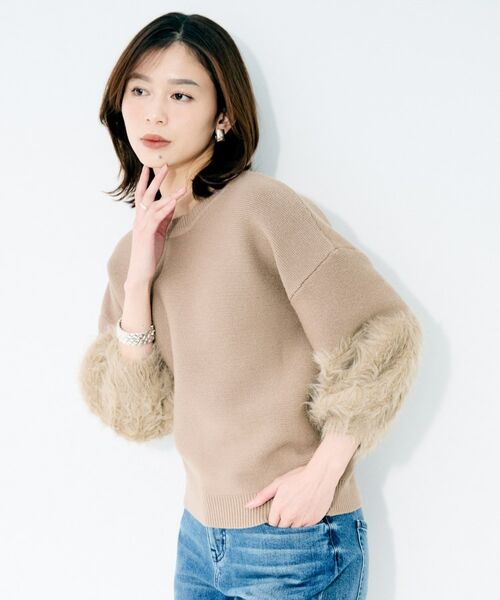 UNTITLED / アンタイトル カットソー | 【TORRAZZO DONNA】ファースリーブ2wayプルオーバー | 詳細9