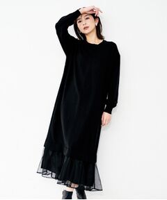 UNTITLED / アンタイトル ロング・マキシ丈ワンピース | 【TORRAZZO DONNA】ニット×チュールワンピース