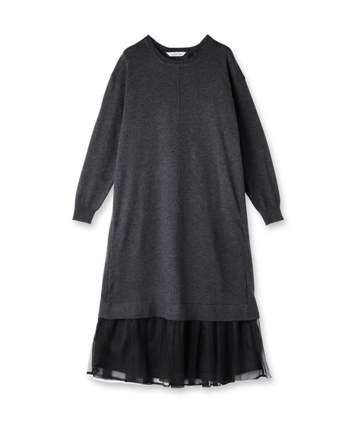 UNTITLED / アンタイトル ロング・マキシ丈ワンピース | 【TORRAZZO DONNA】ニット×チュールワンピース | 詳細1