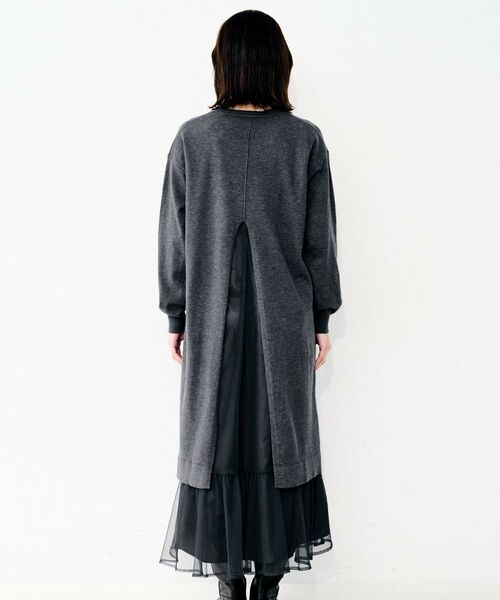 UNTITLED / アンタイトル ロング・マキシ丈ワンピース | 【TORRAZZO DONNA】ニット×チュールワンピース | 詳細12