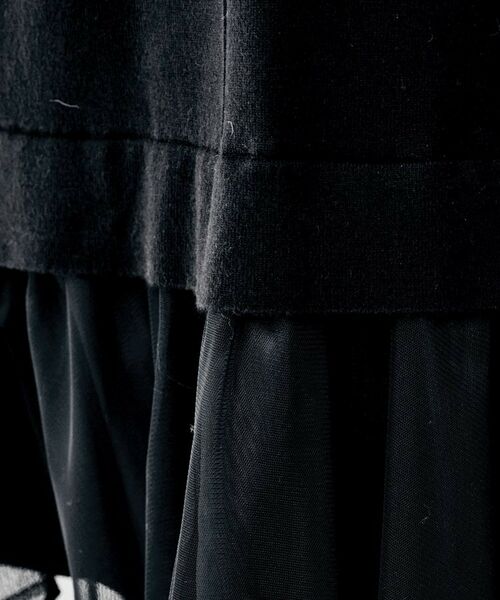 UNTITLED / アンタイトル ロング・マキシ丈ワンピース | 【TORRAZZO DONNA】ニット×チュールワンピース | 詳細5