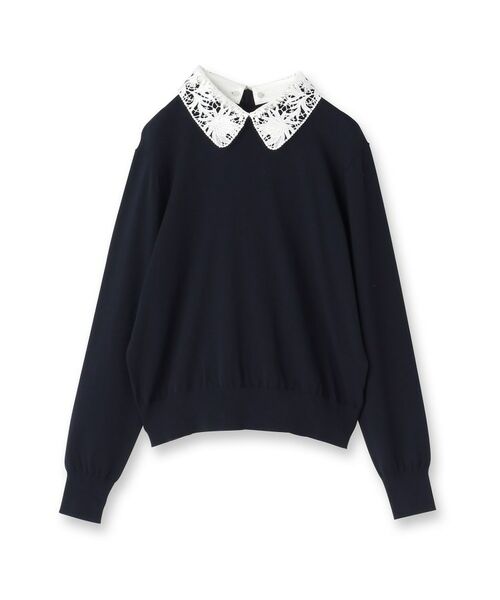 UNTITLED / アンタイトル ニット・セーター | 2WAYレース襟ニットプルオーバー | 詳細1