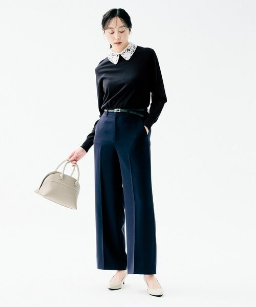 UNTITLED / アンタイトル ニット・セーター | 2WAYレース襟ニットプルオーバー | 詳細12