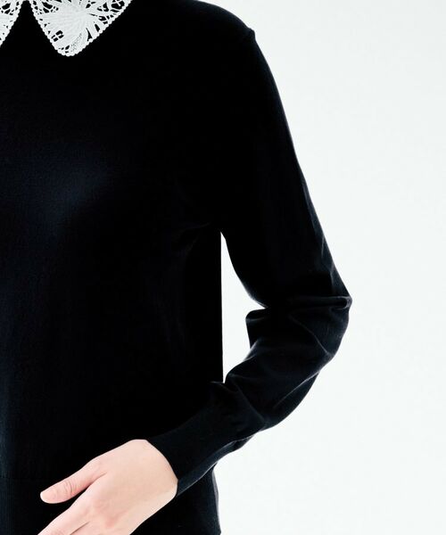 UNTITLED / アンタイトル ニット・セーター | 2WAYレース襟ニットプルオーバー | 詳細19