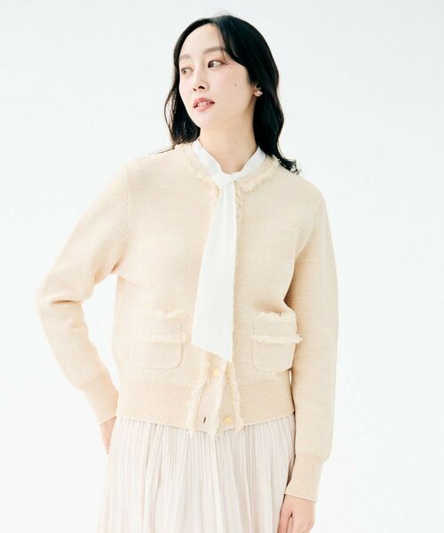 UNTITLED / アンタイトル カーディガン・ボレロ | ニットジャケット(ライトベージュ(451))