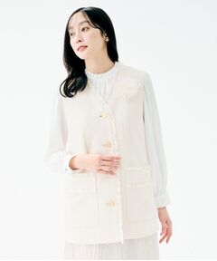 UNTITLED / アンタイトル ベスト | スラブツイード ジレ